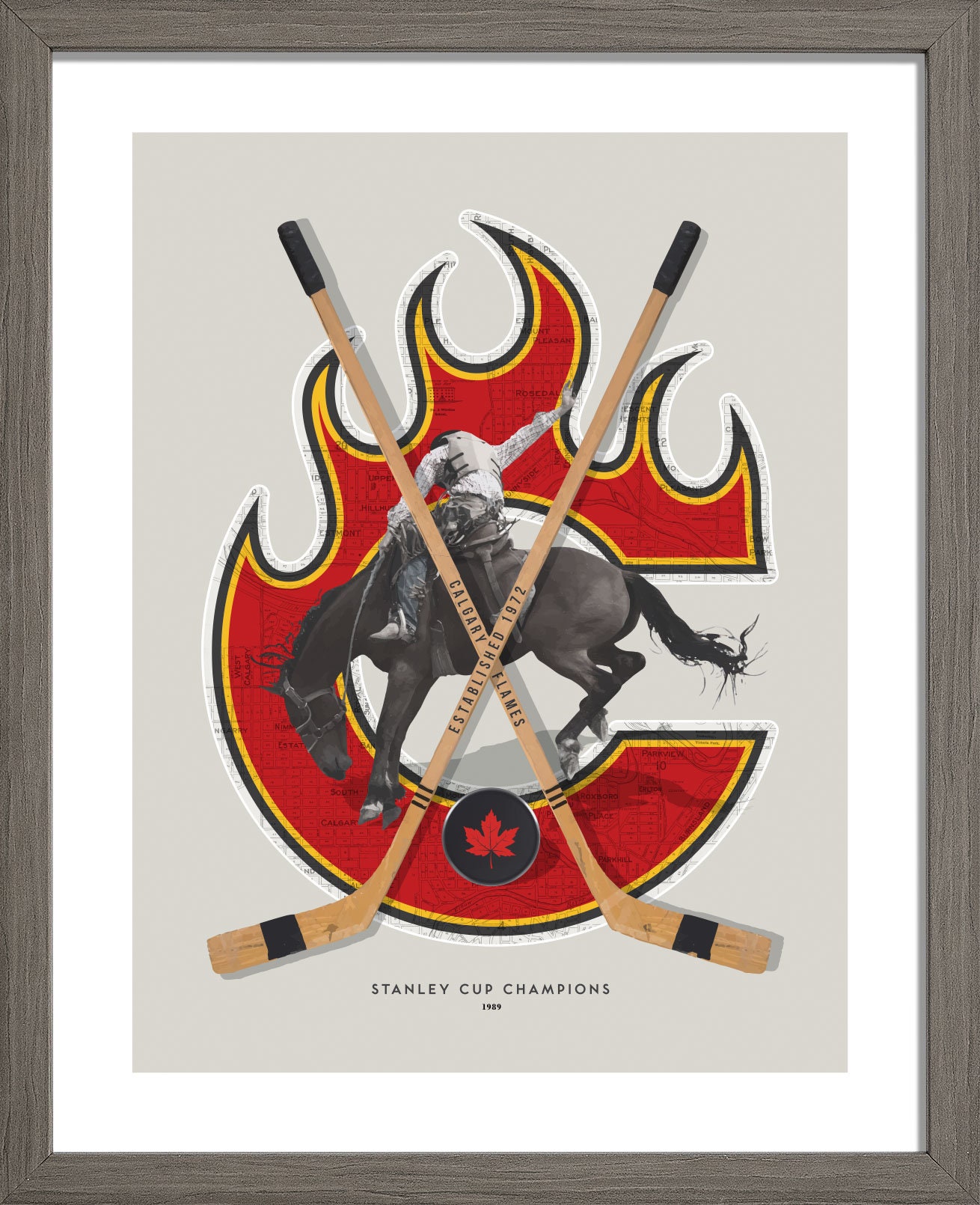 calgary blasty hockey Metal Print for Sale by Hungry Hungry Buffalo