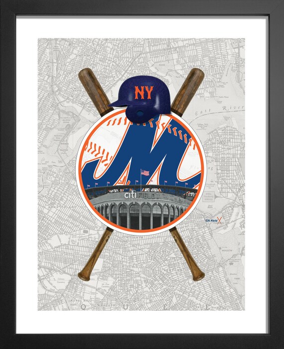 New York Mets-inspired Baseball Wall Art - Etsy