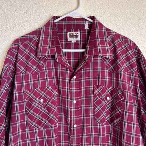 Vintage Ely Cattleman XXL Pearl Snap, XXL Pearl S… - image 2