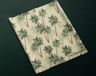 Nomadic - Polaina de cuello sin costuras 'Palm Tree'/Bufanda de cuello/Cubierta facial/Bandana/Snood/ Máscara facial de ciclismo/ Calentador de cuello/ Regalos de viaje