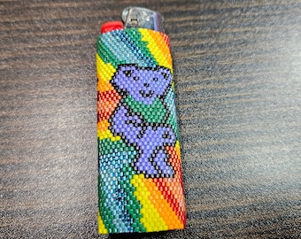 Dancing Bear Lighter Sleeve, Fits Full-Size Bic Lighter