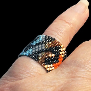 Beaded Miyuki Delica Peyote Hand Weaved Ring - Etsy
