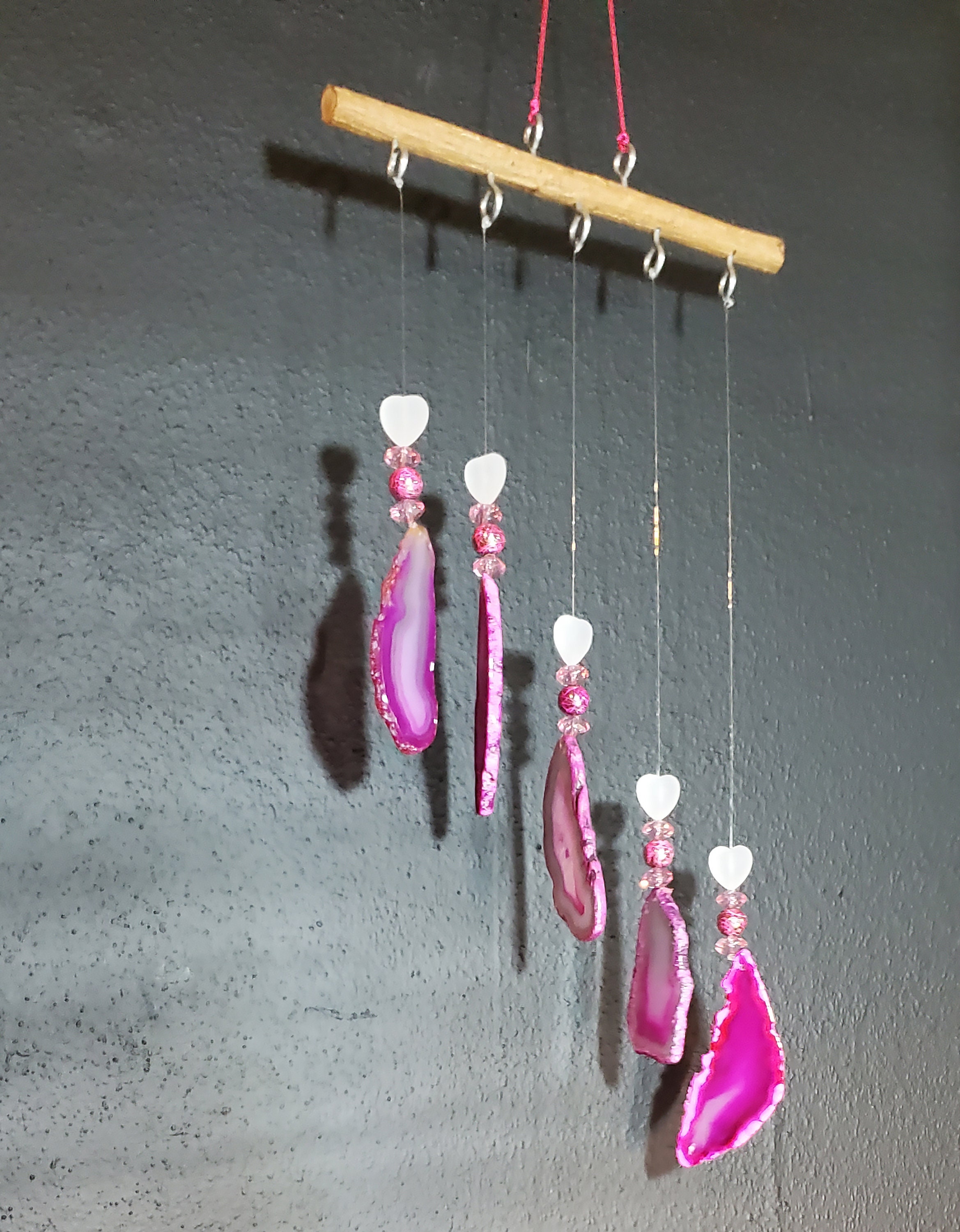 Hanging Beads Suncatcher Black Willow Branch -   Glass bead crafts,  Suncatcher diy, Wind chimes craft