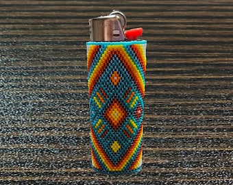 Hand Beaded Dazzling Diamonds Lighter Sleeve, Cover, Case, Fits Full-Size Bic Lighter