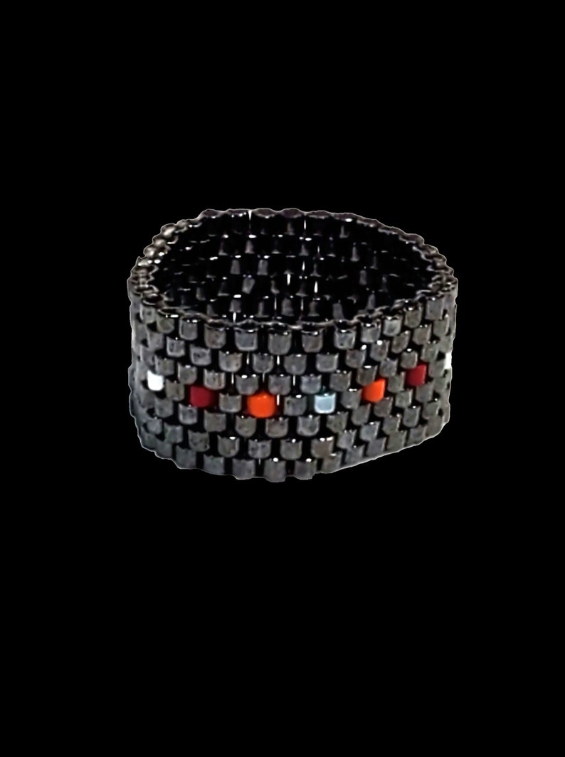 Beaded Miyuki Delica Peyote Hand Weaved Ring - Etsy
