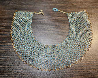 Cascading Waterfalls Netted Collar Necklace