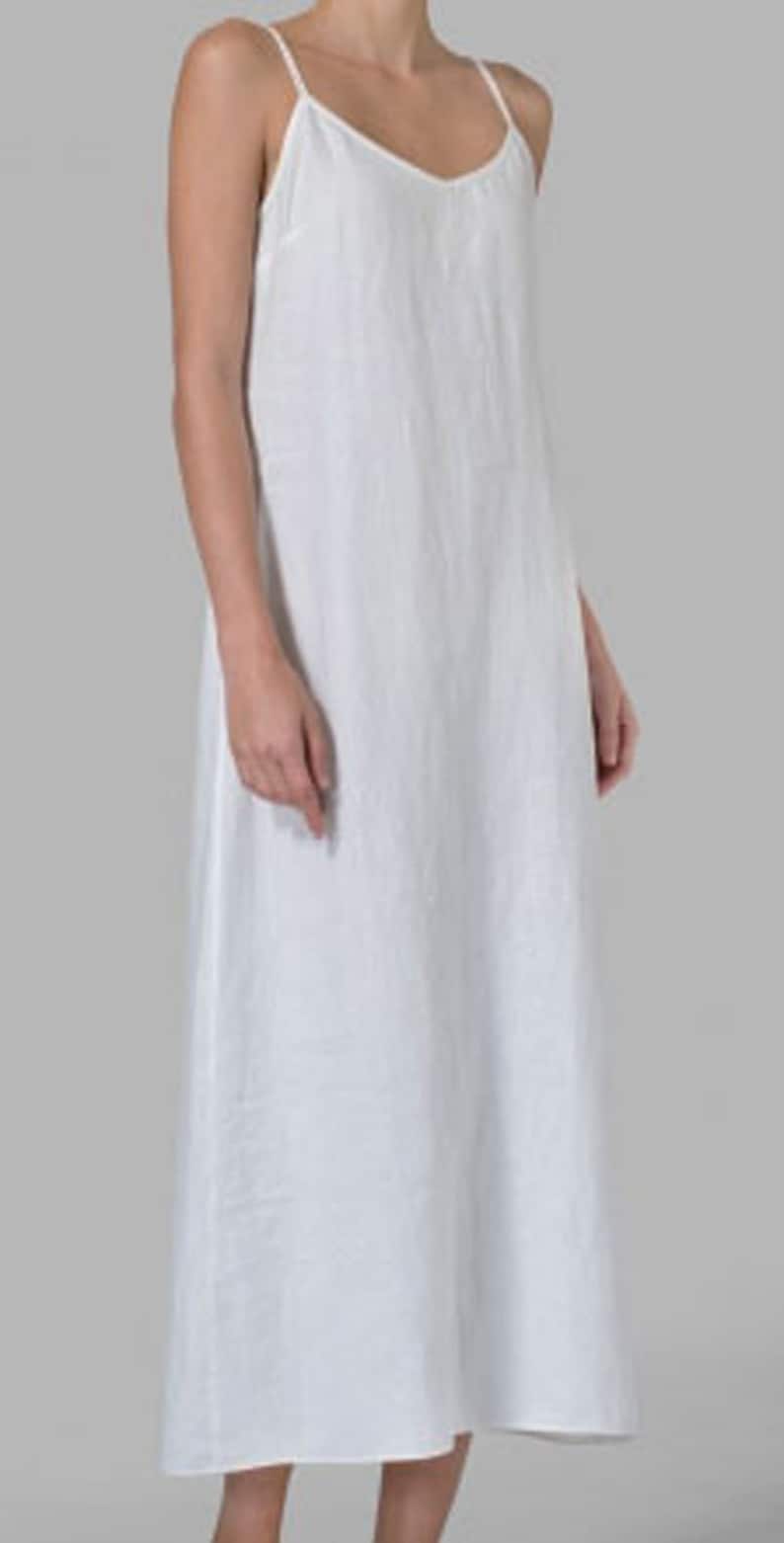 Linen nightdress Linen nightgown Sleepwear Slip Linen night | Etsy