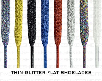 FLAX GRANDSON green GLITTER SNORS approx laces 5 mm 130 cm