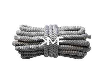 Grey KMF Slim Turbine Rope 2026 Shoelaces 5.5mm Replacement Laces For All Shoes