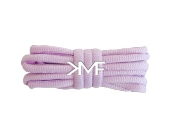 Pastel Purple KMF Slim Oval Replacement Shoelaces For All Shoes Vibrant Laces