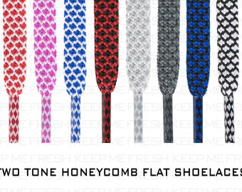 ROPE TWO TONE REPLACEMENT LACES SHOELACES JAW DROPPING PATTERNS BUY 2 GET 1 FREE 