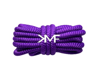 Purple KMF Slim Turbine Rope 2026 Shoelaces 5.5mm Replacement Laces For All Shoes