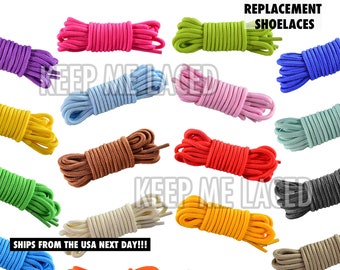 Thin Round Colorful Shoelaces Brand New In Over 31 Colors Quality Replacement Laces