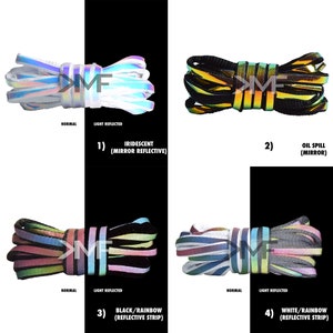 Oval Multi-tone Premier Pack 1 Side Pattern Premium Shoelaces Colorful Vibrant Laces Fast Shipping