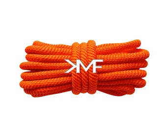 Neon Orange KMF Slim Turbine Rope 2026 Shoelaces 5.5mm Replacement Laces For All Shoes