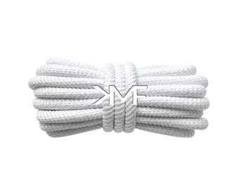 White KMF Slim Turbine Rope 2026 Shoelaces 5.5mm Replacement Laces For All Shoes