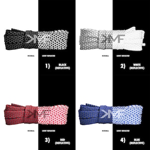 Flat 3M Reflective Honeycomb Classic Premium Shoelaces