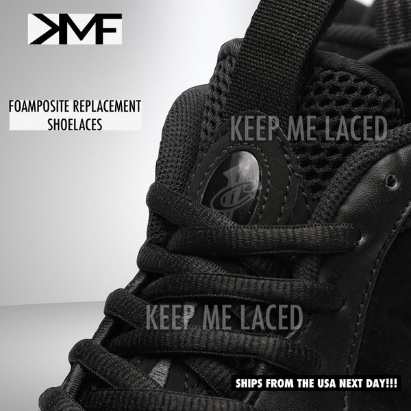 Oval KMF Replacement Foamposite Shoelaces Thick Replacement Laces Mens Foams