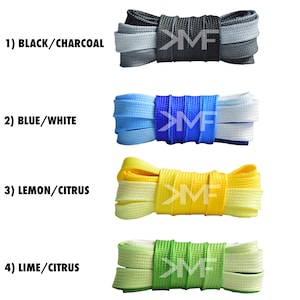 Flat Premium Multi-Tone Tie Dye Vibrant Colorful Shoelaces Laces For All Shoes Fast Shipping