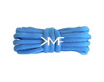 French Blue KMF Slim Oval Replacement Shoelaces For All Shoes Vibrant Laces