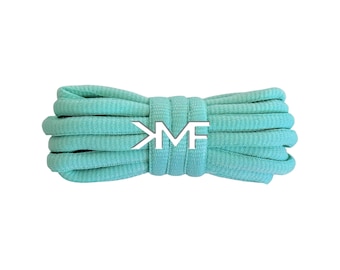 Lagoon Breeze KMF Slim Oval Replacement Shoelaces For All Shoes Vibrant Laces