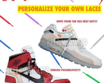 Personalize Your Shoelaces Premium Flat Laces with Personalized Custom Text Of Your Choosing Awesome Made For You Customize Special Order