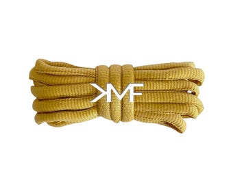 Millennium Gold KMF Slim Oval Replacement Shoelaces For All Shoes Vibrant Laces