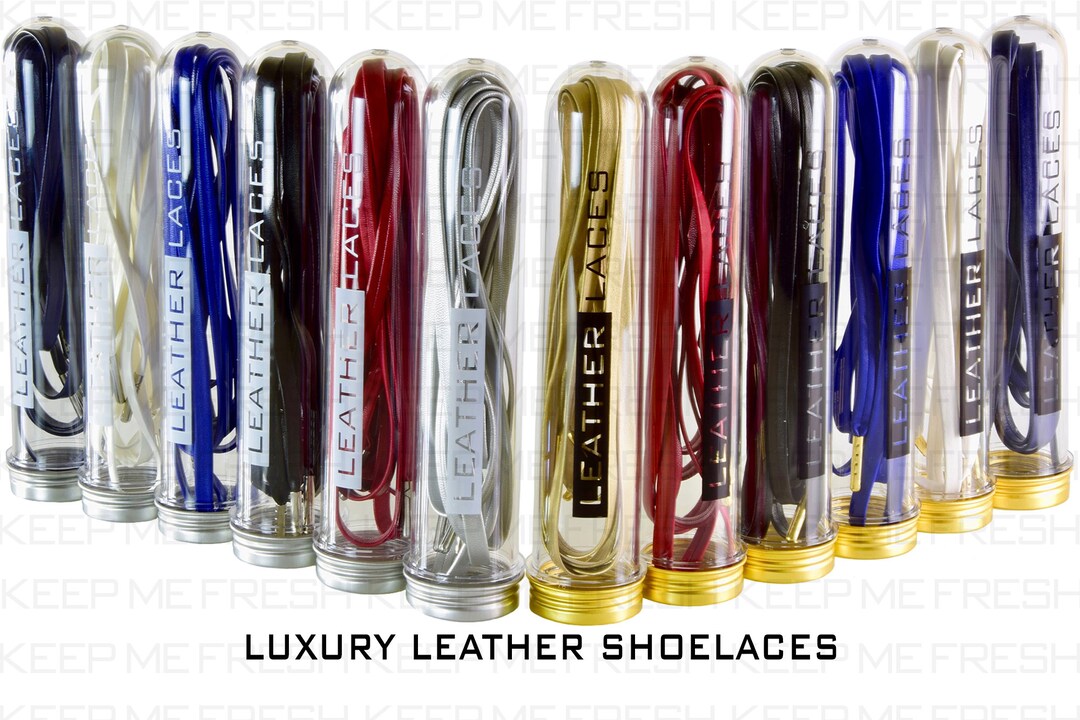 Leather Luxury Premium Shoelaces Awesome Laces Fast Shipping Etsy