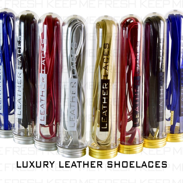 Leather Luxury Premium Shoelaces Awesome Laces Fast Shipping