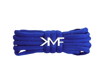 Royal Blue KMF Slim Oval Replacement Shoelaces For All Shoes Vibrant Laces
