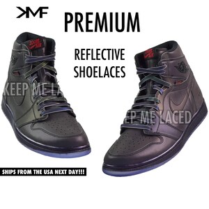 KML PREMIUM REFLECTIVE Flat Multicolor Shoelaces Brand New Laces For All Shoes Quality Replacement Laces image 2