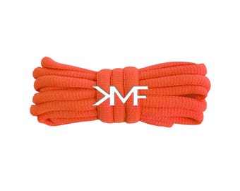 Coral KMF Slim Oval Replacement Shoelaces For All Shoes Vibrant Laces