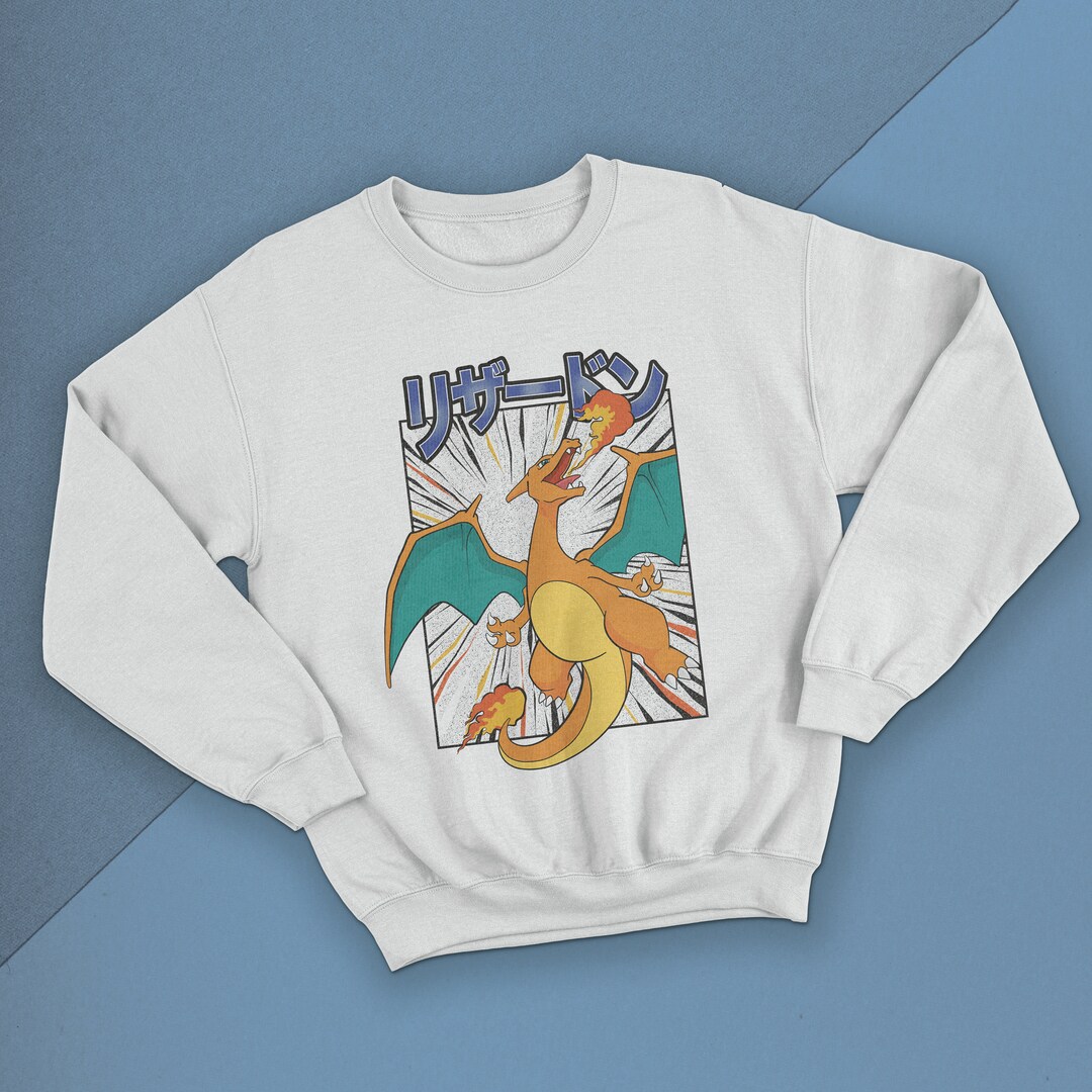 Pokemon Charizard Gamer Gift Video Game Retro Japanese Anime Art ...