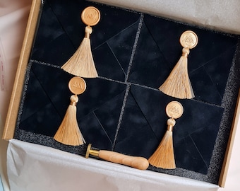 Sobres de terciopelo con borlas y piedras preciosas de oro negro para bodas, despedidas de soltera, cumpleaños, tarjetas de regalo, negocios de belleza, servicio al cliente, bolsa de envoltura suave A6 4×6
