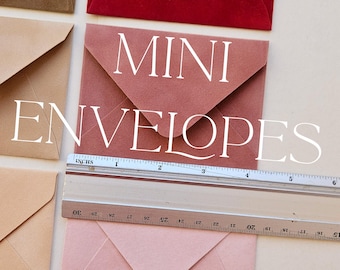 Sobres Mini VELVET, invitación C7, colores personalizados, boda, fiesta, tarjetas de regalo