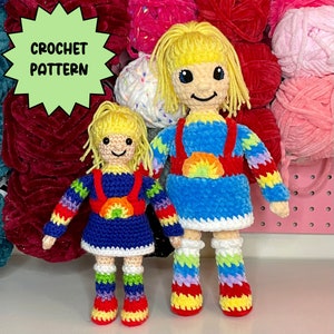 Rainbow Girl  - Low Sew Crochet Pattern