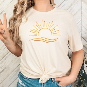 Ray of Sunshine Unisex Jersey Short Sleeve Tee, You are my sunshine, Sunshine T-shirt, Summer, Graphic Tee, Summer Vibes, Wavy Tshirt, Sunny