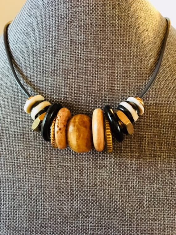 OOAK Tribal Ethnic Elegant African Style Asian Style Necklace Boho