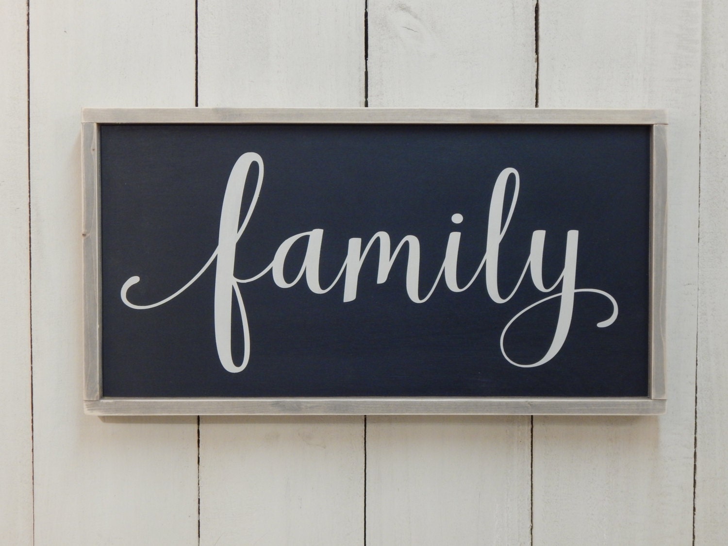 Family Sign Wood Family Sign Family Wood Sign Framed Etsy
