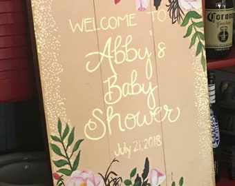 Letrero de baby shower