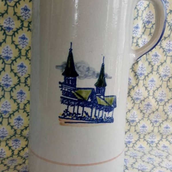 Wine Chiller vintage Louisville Stoneware Twin Spires Churchill Downs Kentucky Derby made in Louisville KY Stoneware and Co.