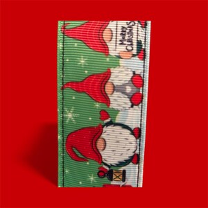 Handmade Christmas Dog Collar, Holiday Grosgrain Ribbon, Large Breed image 10