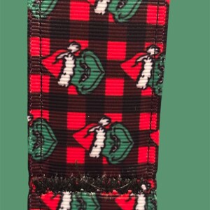 Handmade Christmas Dog Collar, Holiday Grosgrain Ribbon, Large Breed image 13