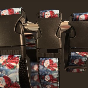 Handmade Christmas Dog Collar, Holiday Grosgrain Ribbon, Large Breed image 8