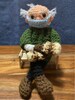 Bernie Sanders Mitten Doll, amigurumi crochet, Feel the Bern, bench not included, ships from Michigan, ready to ship 