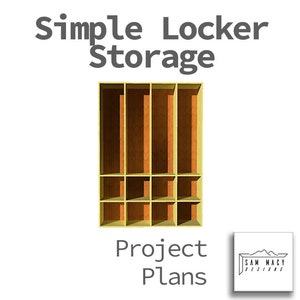 Simple Locker Storage Project Plans, Step-by-step downloadable instructions to do it yourself!