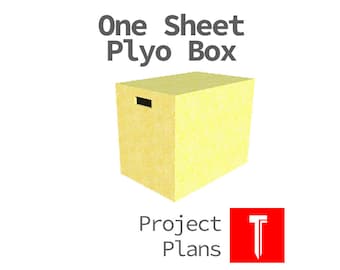 One Sheet Plywood Plyometric Box for CrossFit and Cross Training, Step-by-step downloadable instructions to do it yourself!