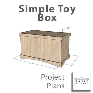 Simple DIY Toy Box Project Plans