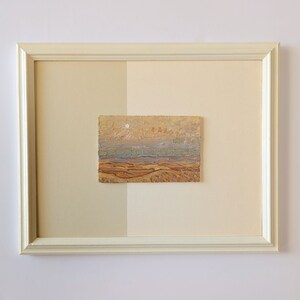 2. &quot;A Dusty Sunrise&quot; Original Painting with Repurposed Frame WALL ART
