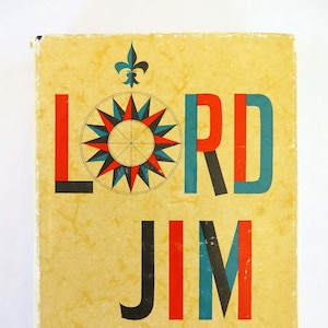 Lord Jim, Joseph Conrad, 1967-1969, Vintage 1960s Modern Library Classic Book, #186